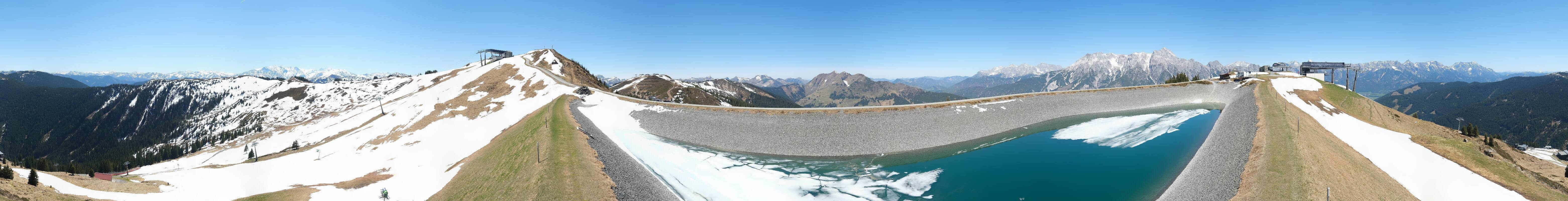 Archived image Webcam Leogang - View from Großer Asitz