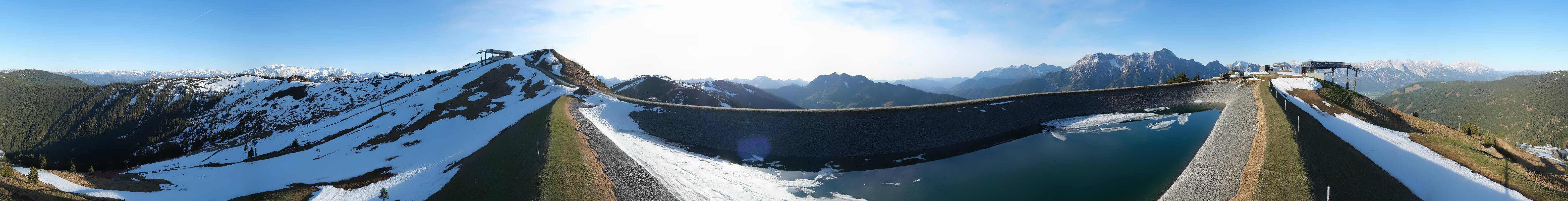 Archiv Foto Webcam Leogang - Ausblick vom Großen Asitz