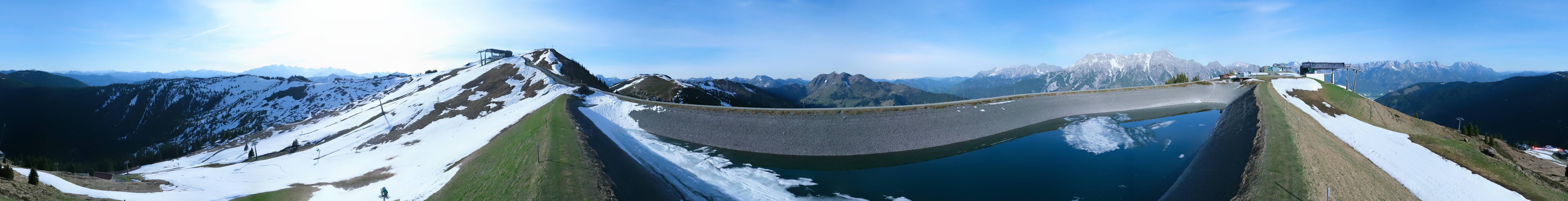 Archiv Foto Webcam Leogang - Ausblick vom Großen Asitz