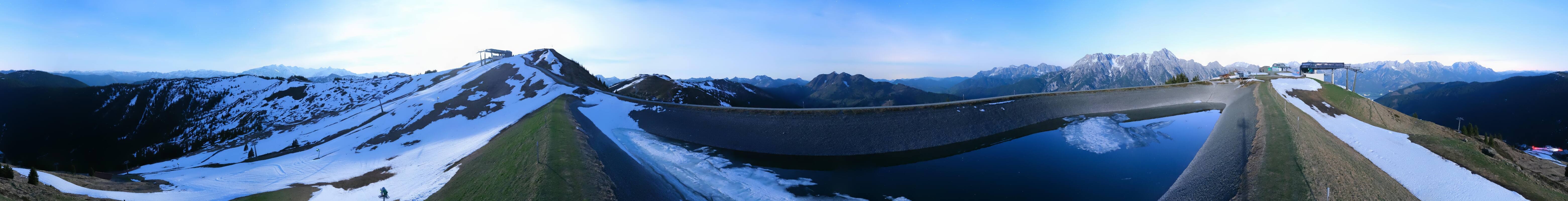 Archiv Foto Webcam Leogang - Ausblick vom Großen Asitz