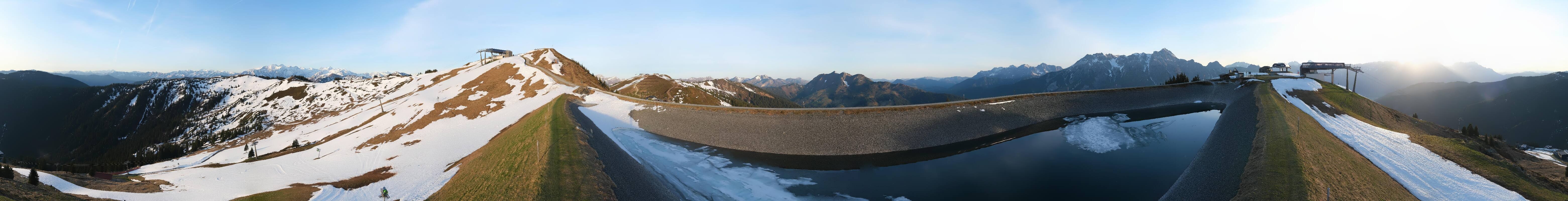 Archiv Foto Webcam Leogang - Ausblick vom Großen Asitz