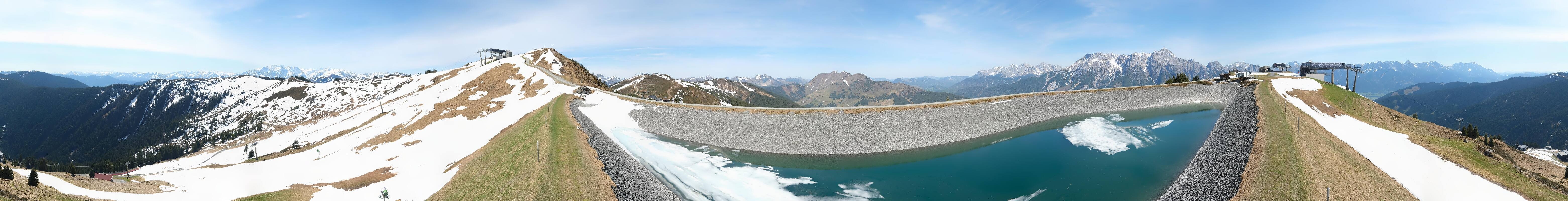 Archiv Foto Webcam Leogang - Ausblick vom Großen Asitz