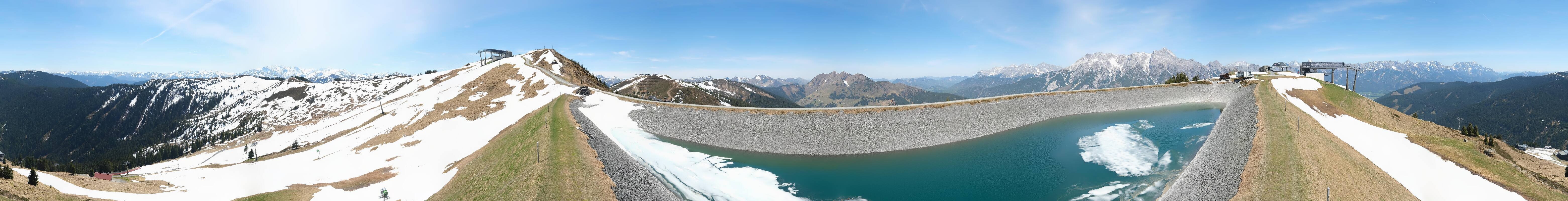 Archiv Foto Webcam Leogang - Ausblick vom Großen Asitz