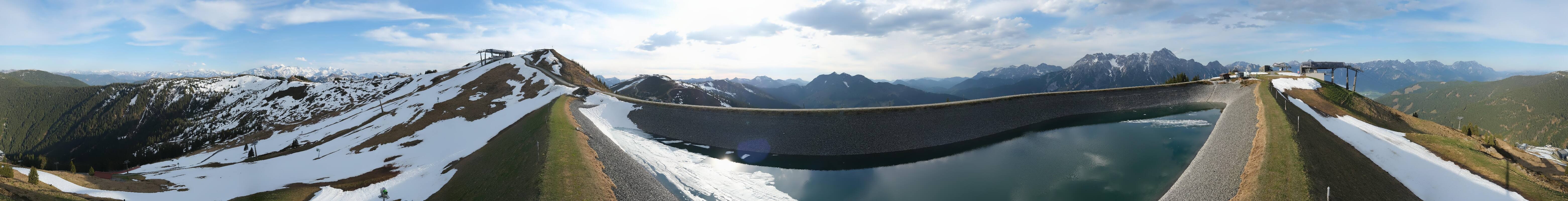 Archiv Foto Webcam Leogang - Ausblick vom Großen Asitz