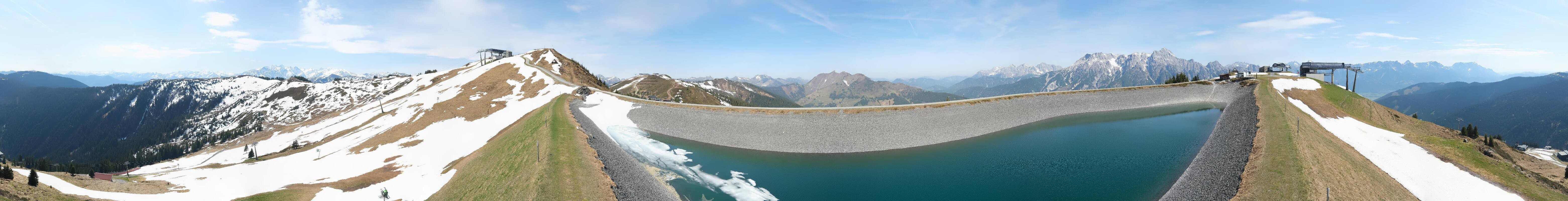 Archiv Foto Webcam Leogang - Ausblick vom Großen Asitz