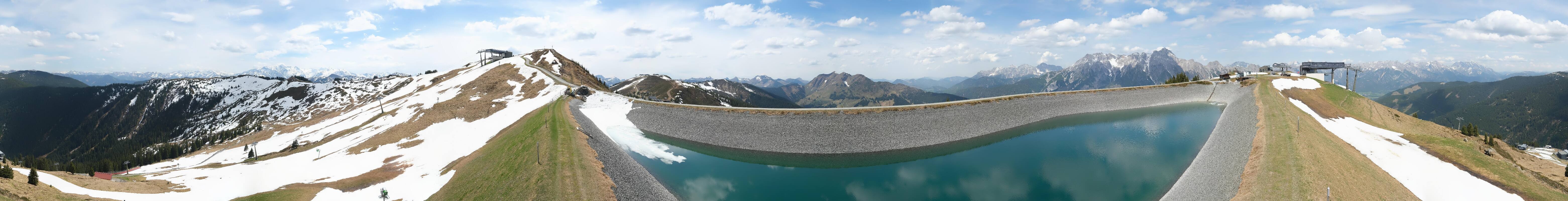 Archiv Foto Webcam Leogang - Ausblick vom Großen Asitz
