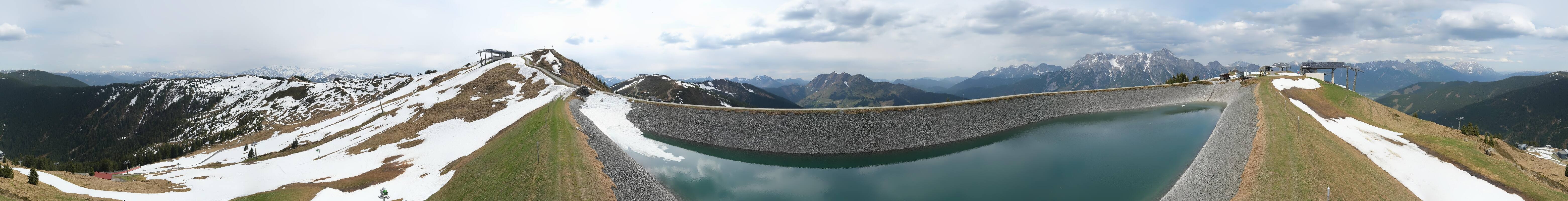 Archiv Foto Webcam Leogang - Ausblick vom Großen Asitz
