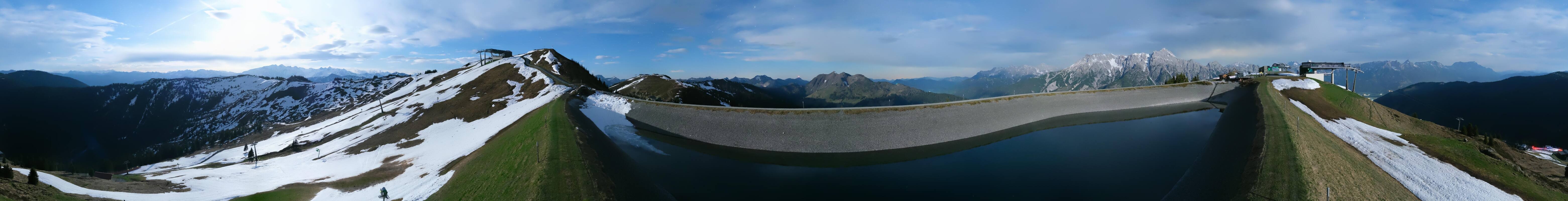 Archiv Foto Webcam Leogang - Ausblick vom Großen Asitz