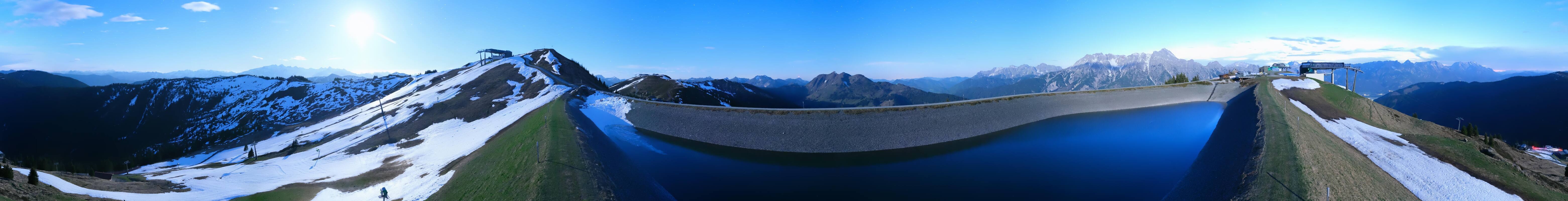 Archiv Foto Webcam Leogang - Ausblick vom Großen Asitz