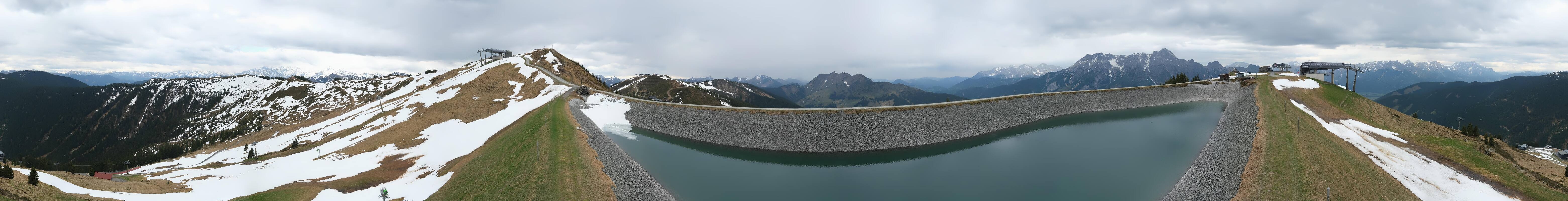 Archiv Foto Webcam Leogang - Ausblick vom Großen Asitz
