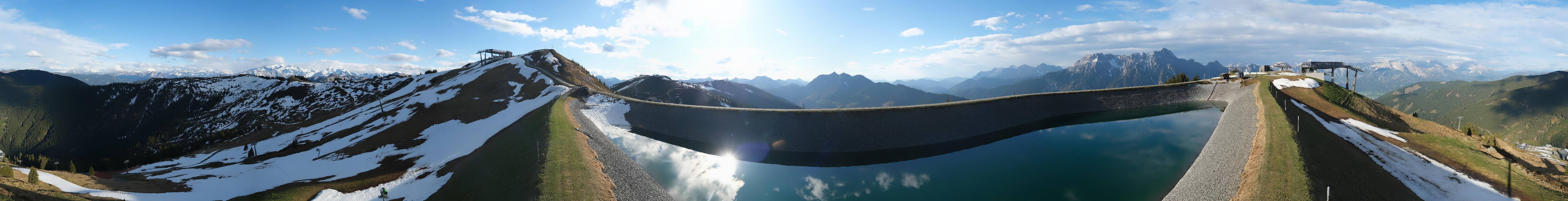 Archiv Foto Webcam Leogang - Ausblick vom Großen Asitz