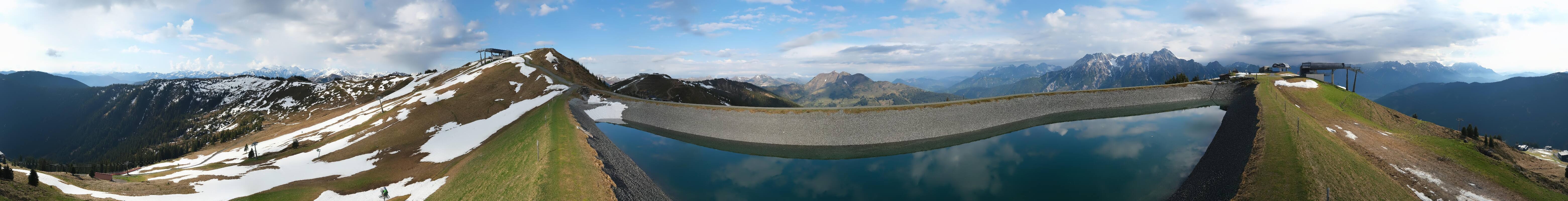 Archiv Foto Webcam Leogang - Ausblick vom Großen Asitz
