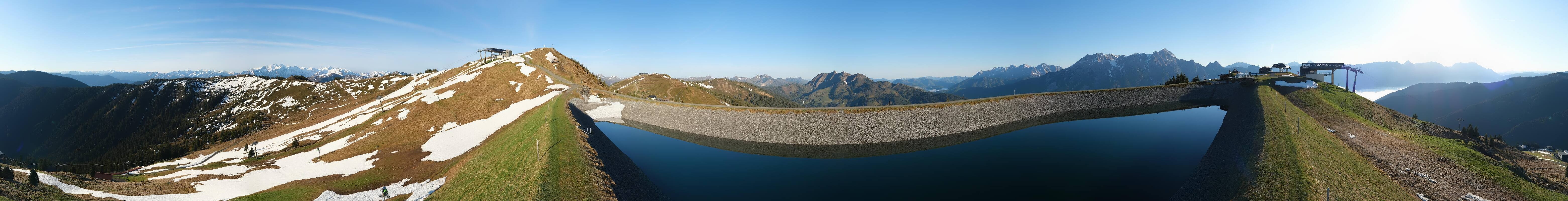 Archiv Foto Webcam Leogang - Ausblick vom Großen Asitz