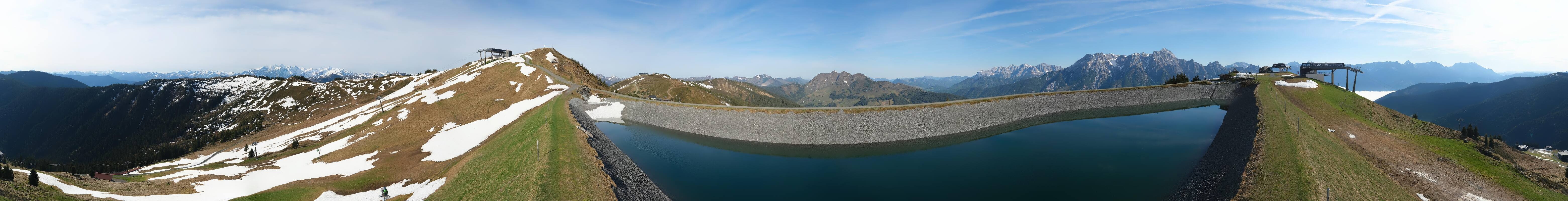Archiv Foto Webcam Leogang - Ausblick vom Großen Asitz