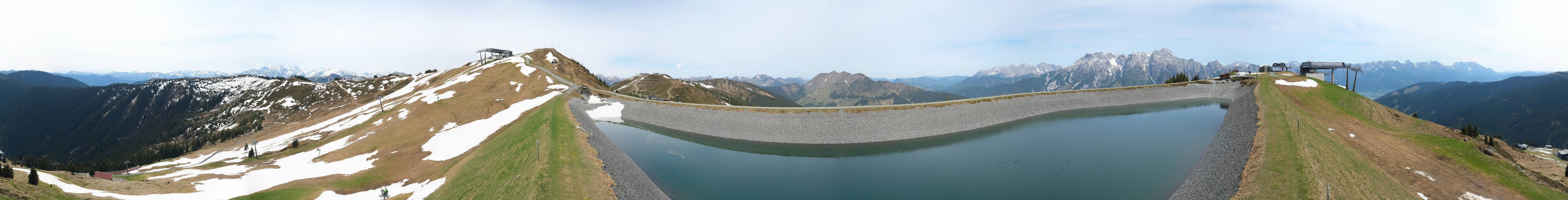 Archiv Foto Webcam Leogang - Ausblick vom Großen Asitz