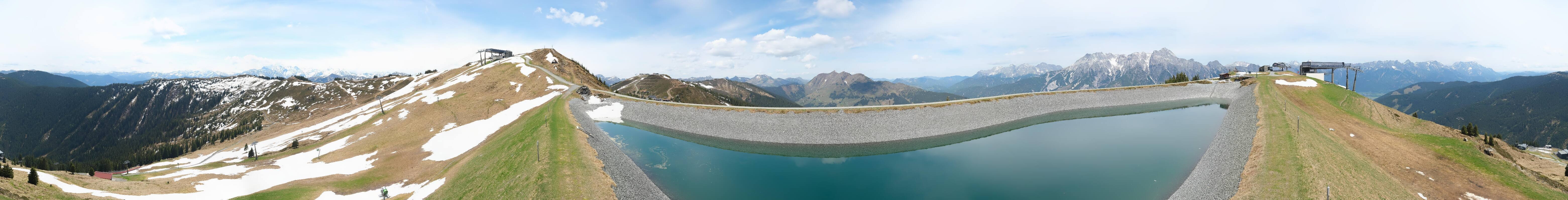 Archiv Foto Webcam Leogang - Ausblick vom Großen Asitz