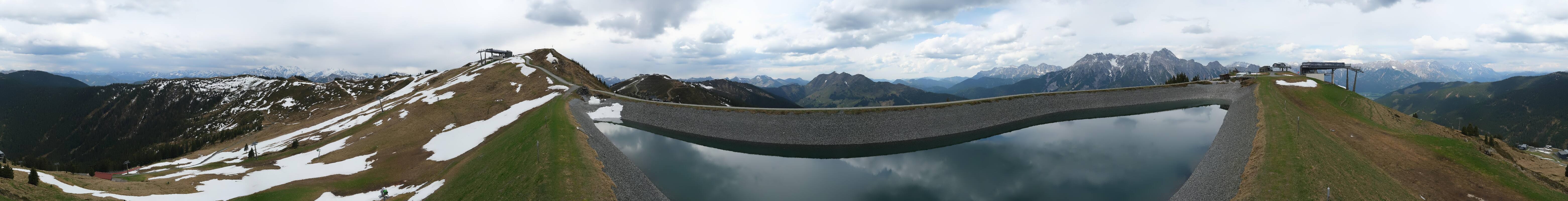 Archiv Foto Webcam Leogang - Ausblick vom Großen Asitz