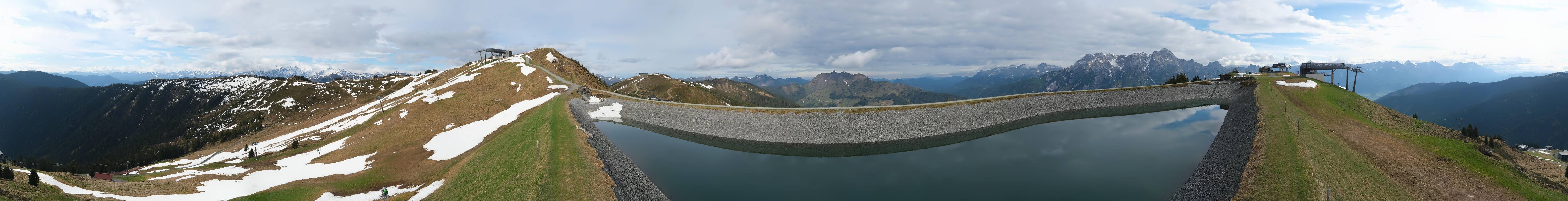 Archiv Foto Webcam Leogang - Ausblick vom Großen Asitz