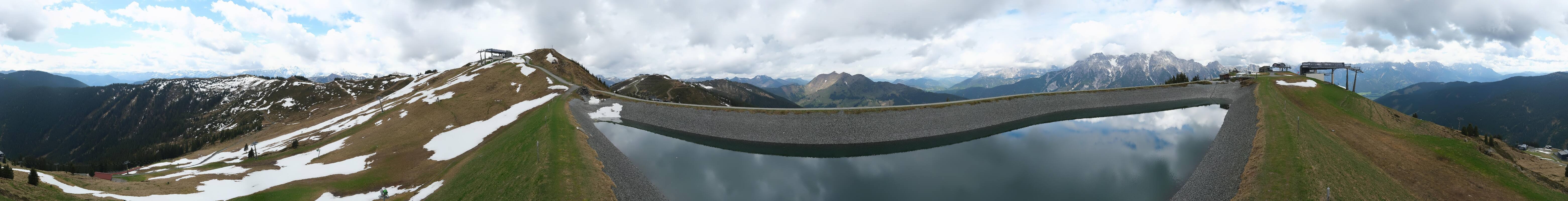 Archiv Foto Webcam Leogang - Ausblick vom Großen Asitz