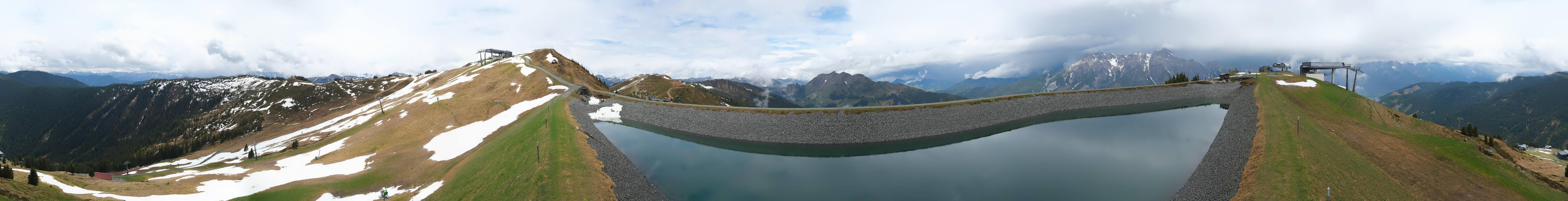 Archiv Foto Webcam Leogang - Ausblick vom Großen Asitz