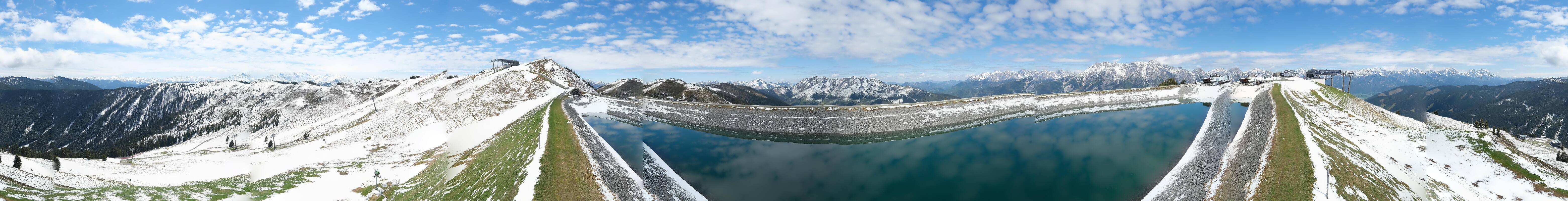 Archiv Foto Webcam Leogang - Ausblick vom Großen Asitz