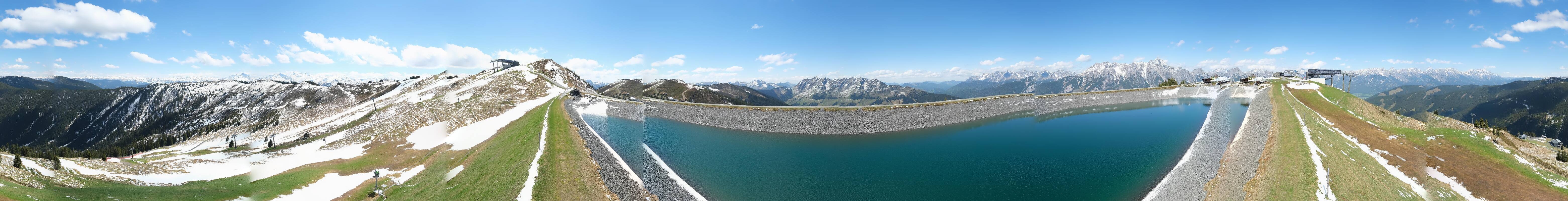 Archiv Foto Webcam Leogang - Ausblick vom Großen Asitz