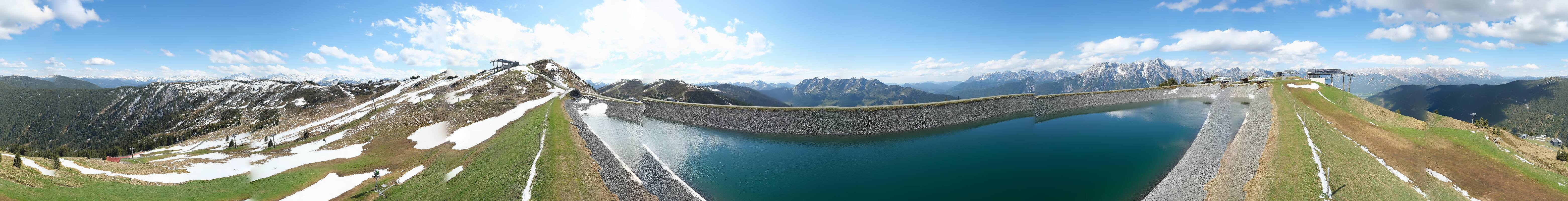 Archiv Foto Webcam Leogang - Ausblick vom Großen Asitz