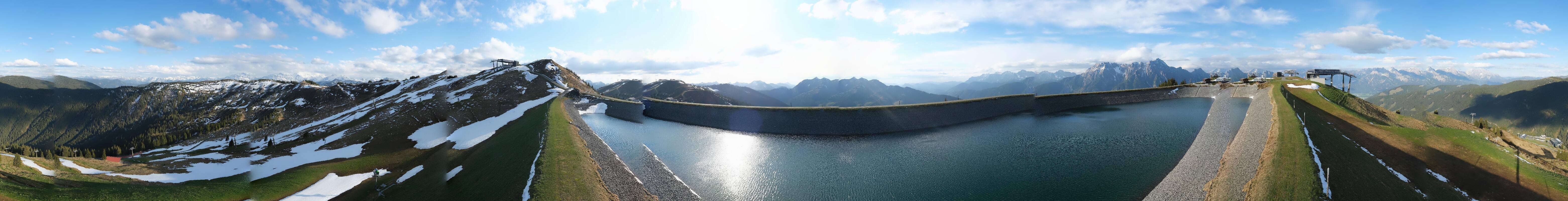 Archiv Foto Webcam Leogang - Ausblick vom Großen Asitz