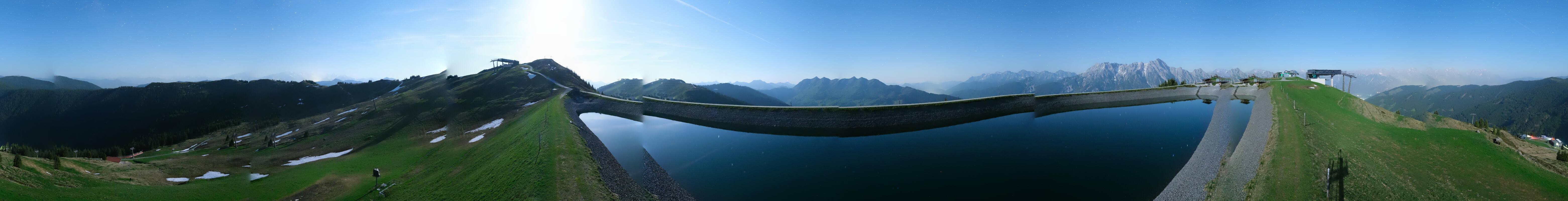 Archiv Foto Webcam Leogang - Ausblick vom Großen Asitz