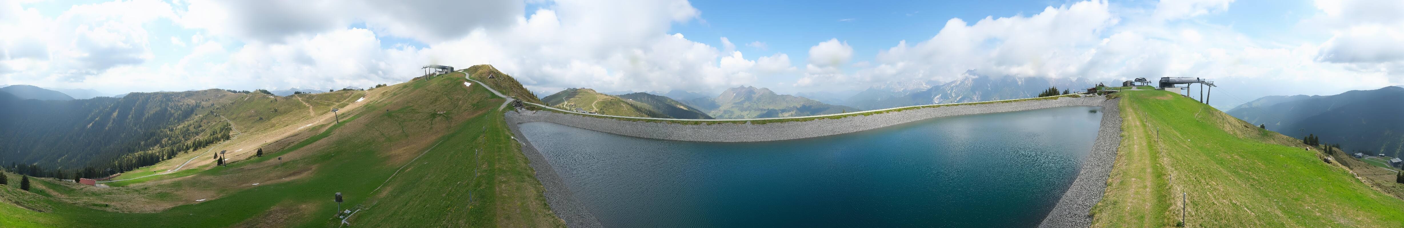 Archiv Foto Webcam Leogang - Ausblick vom Großen Asitz