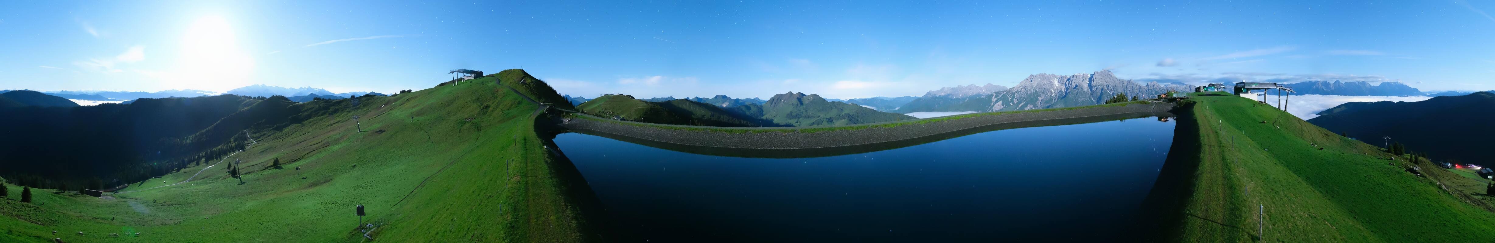 Archiv Foto Webcam Leogang - Ausblick vom Großen Asitz