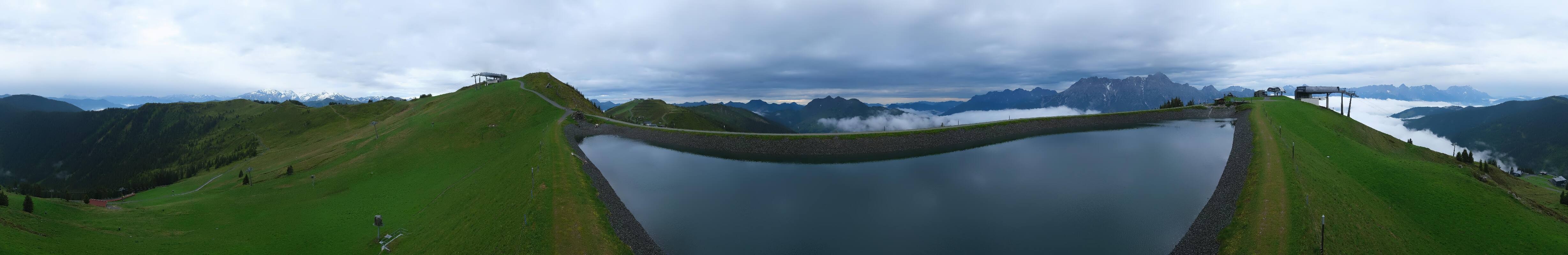 Archiv Foto Webcam Leogang - Ausblick vom Großen Asitz