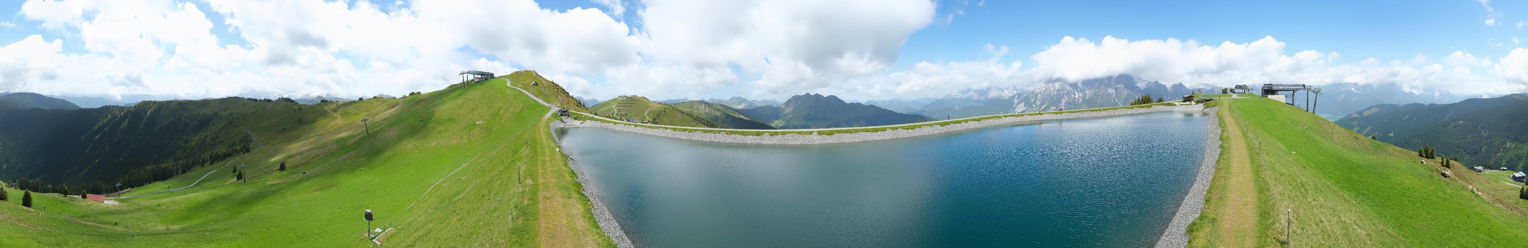 Archiv Foto Webcam Leogang - Ausblick vom Großen Asitz