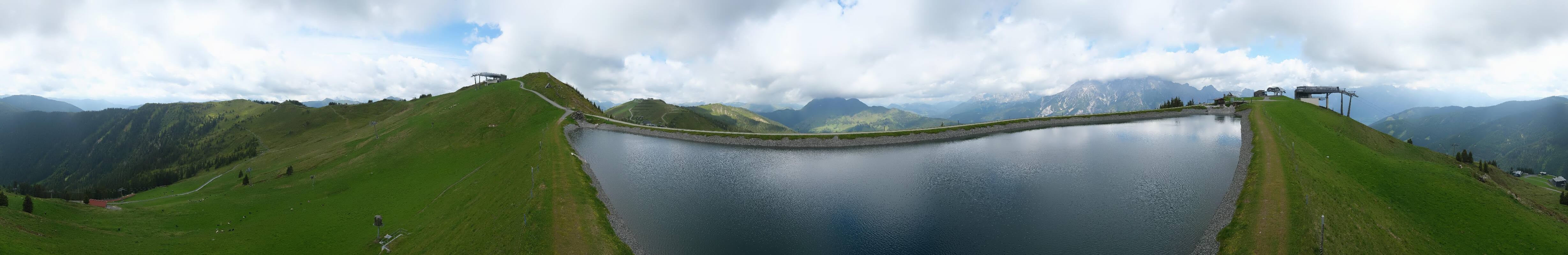 Archiv Foto Webcam Leogang - Ausblick vom Großen Asitz