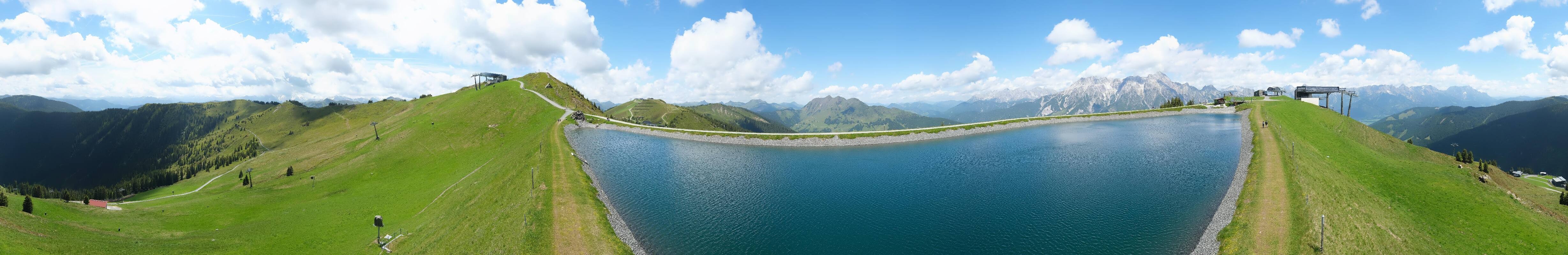 Archiv Foto Webcam Leogang - Ausblick vom Großen Asitz