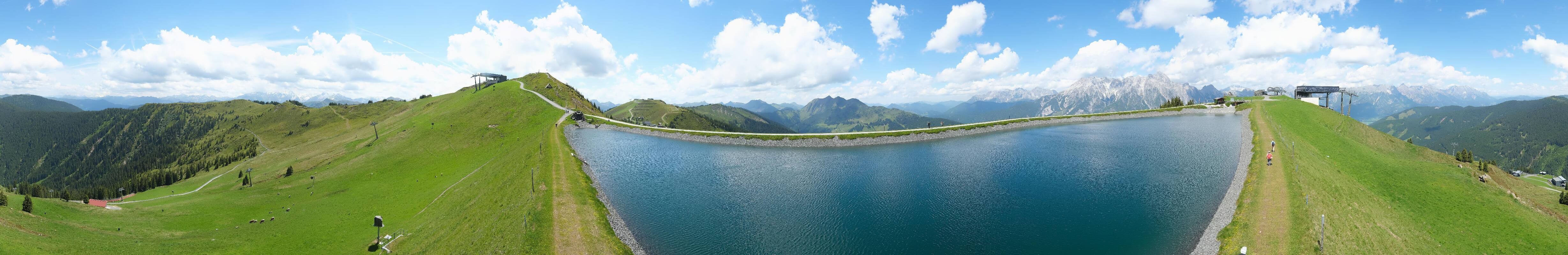 Archiv Foto Webcam Leogang - Ausblick vom Großen Asitz