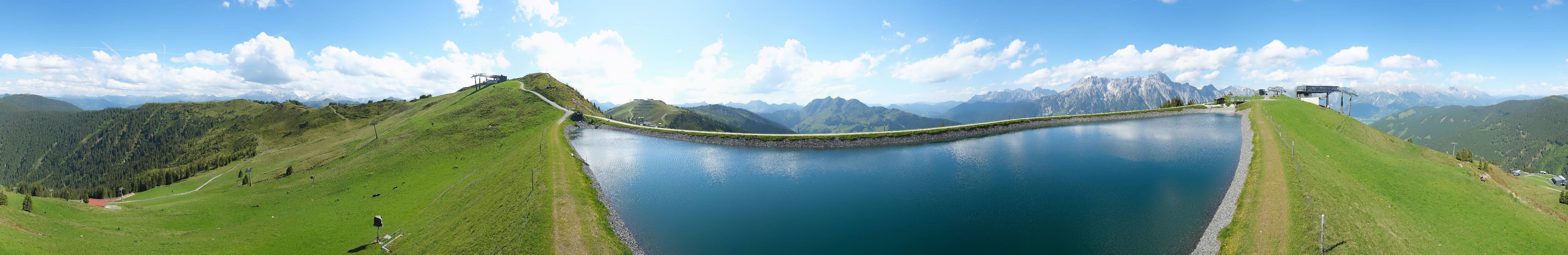 Archiv Foto Webcam Leogang - Ausblick vom Großen Asitz