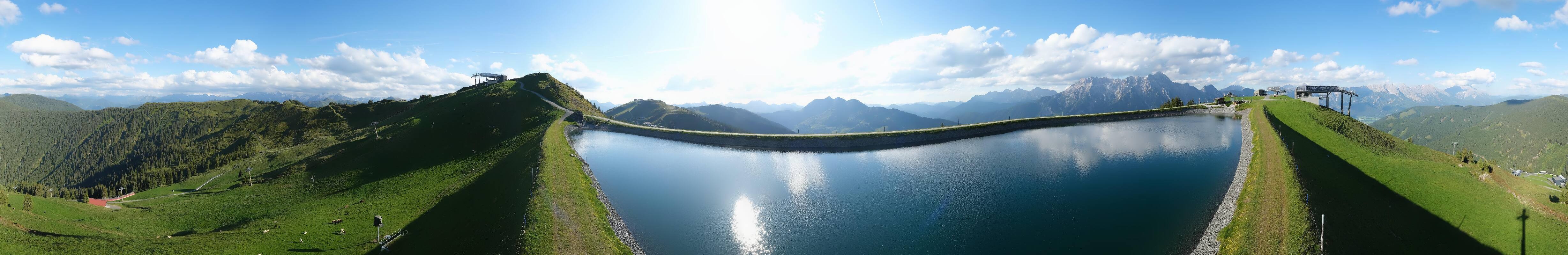 Archiv Foto Webcam Leogang - Ausblick vom Großen Asitz
