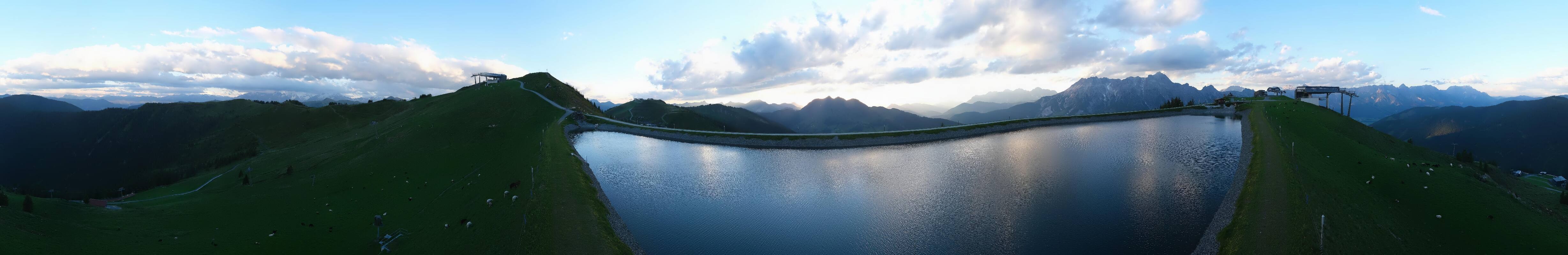 Archiv Foto Webcam Leogang - Ausblick vom Großen Asitz