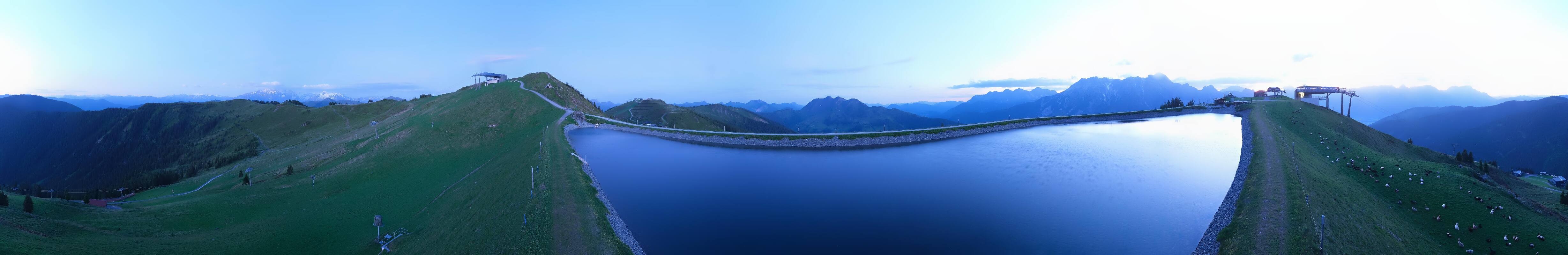 Archiv Foto Webcam Leogang - Ausblick vom Großen Asitz