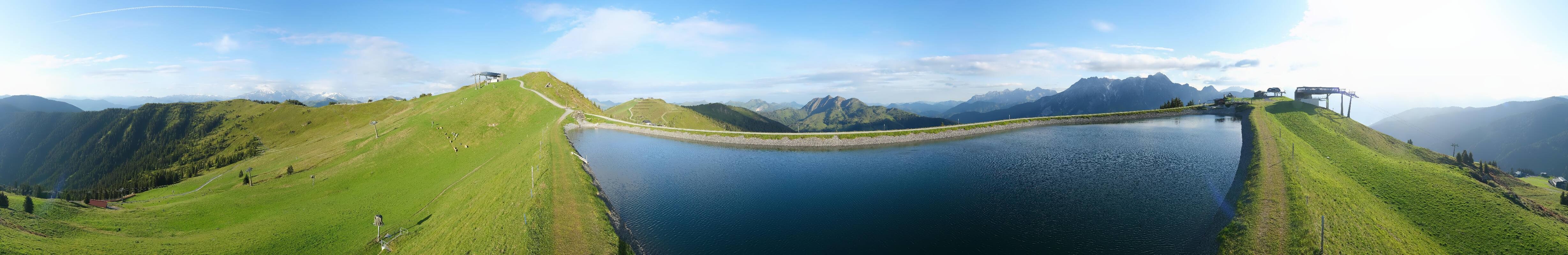 Archiv Foto Webcam Leogang - Ausblick vom Großen Asitz