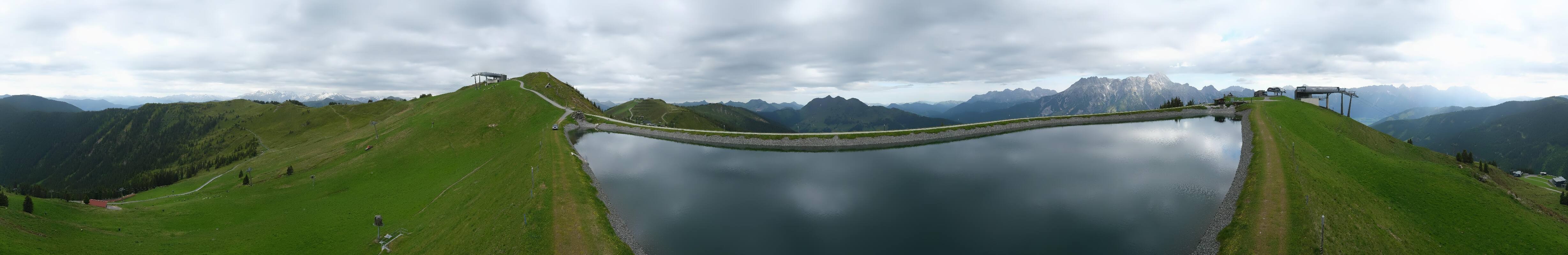 Archiv Foto Webcam Leogang - Ausblick vom Großen Asitz