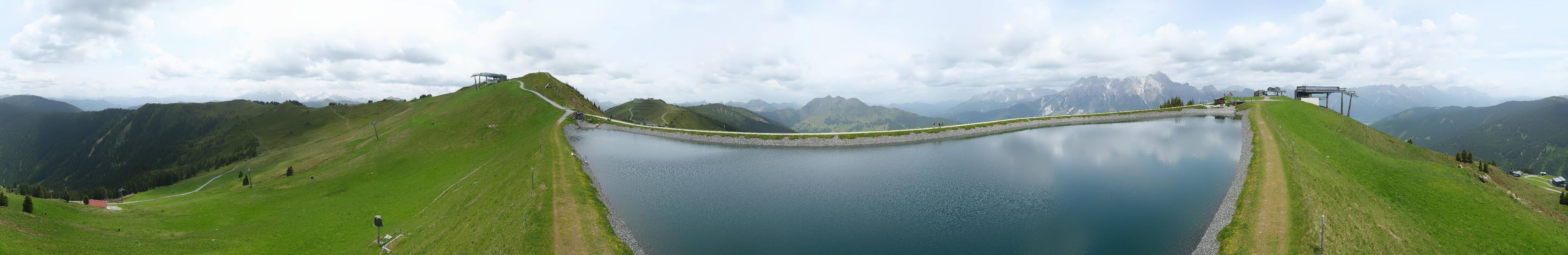 Archiv Foto Webcam Leogang - Ausblick vom Großen Asitz