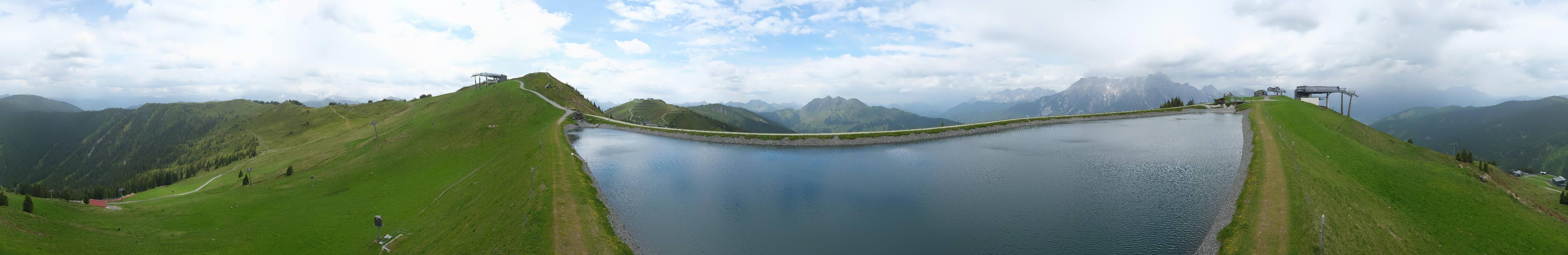 Archiv Foto Webcam Leogang - Ausblick vom Großen Asitz