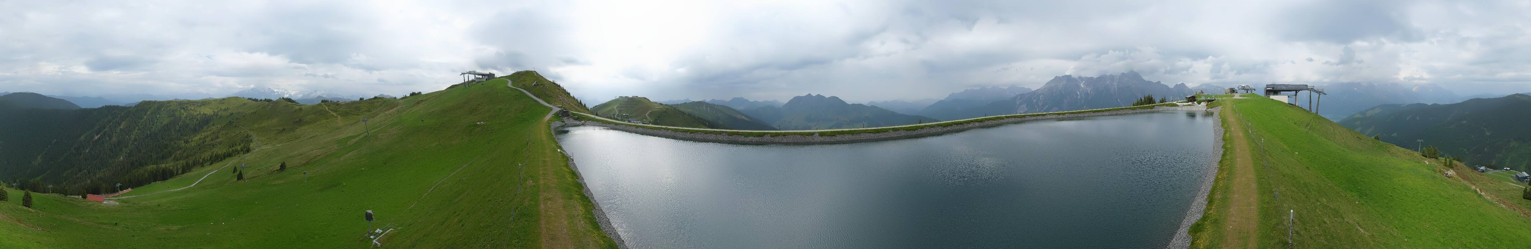 Archiv Foto Webcam Leogang - Ausblick vom Großen Asitz