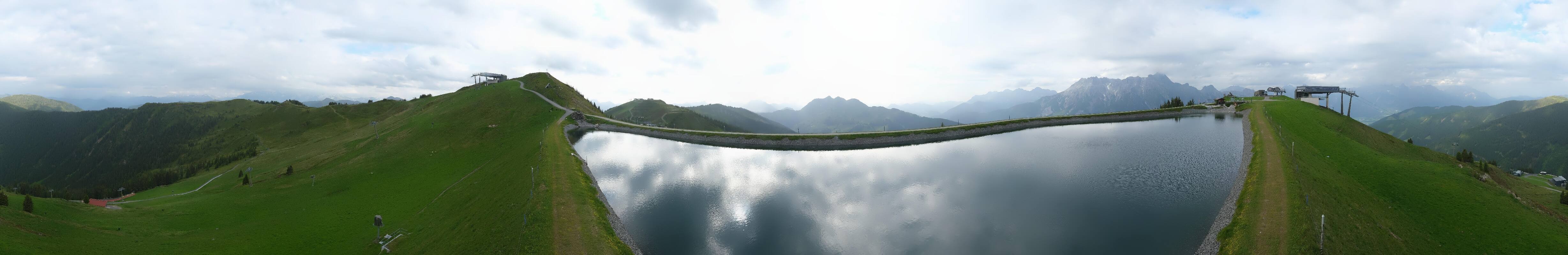 Archiv Foto Webcam Leogang - Ausblick vom Großen Asitz