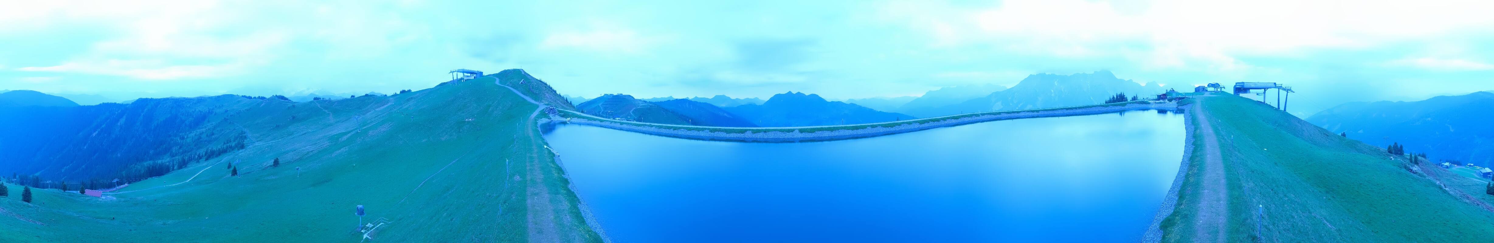 Archiv Foto Webcam Leogang - Ausblick vom Großen Asitz