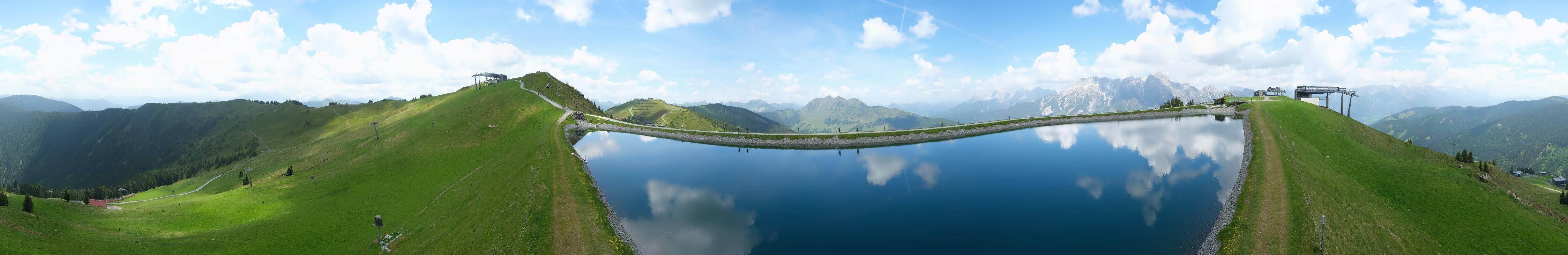 Archiv Foto Webcam Leogang - Ausblick vom Großen Asitz
