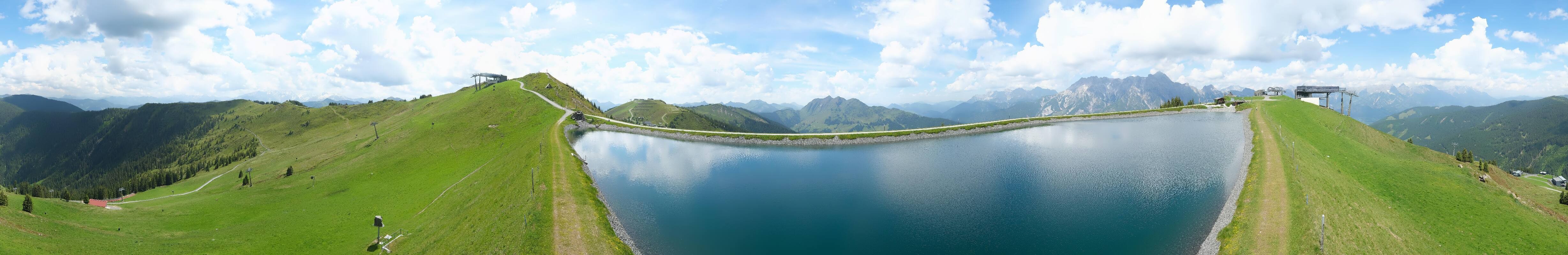 Archiv Foto Webcam Leogang - Ausblick vom Großen Asitz