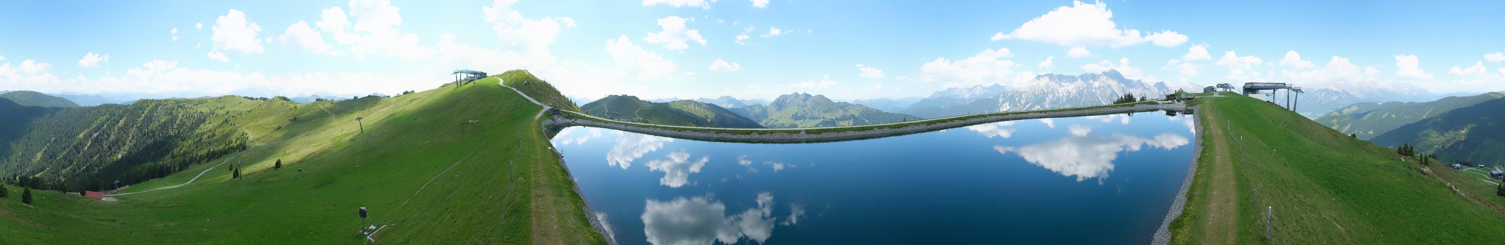 Archiv Foto Webcam Leogang - Ausblick vom Großen Asitz